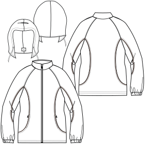 Fashion sewing patterns for MEN Jackets Wind Jacket 608